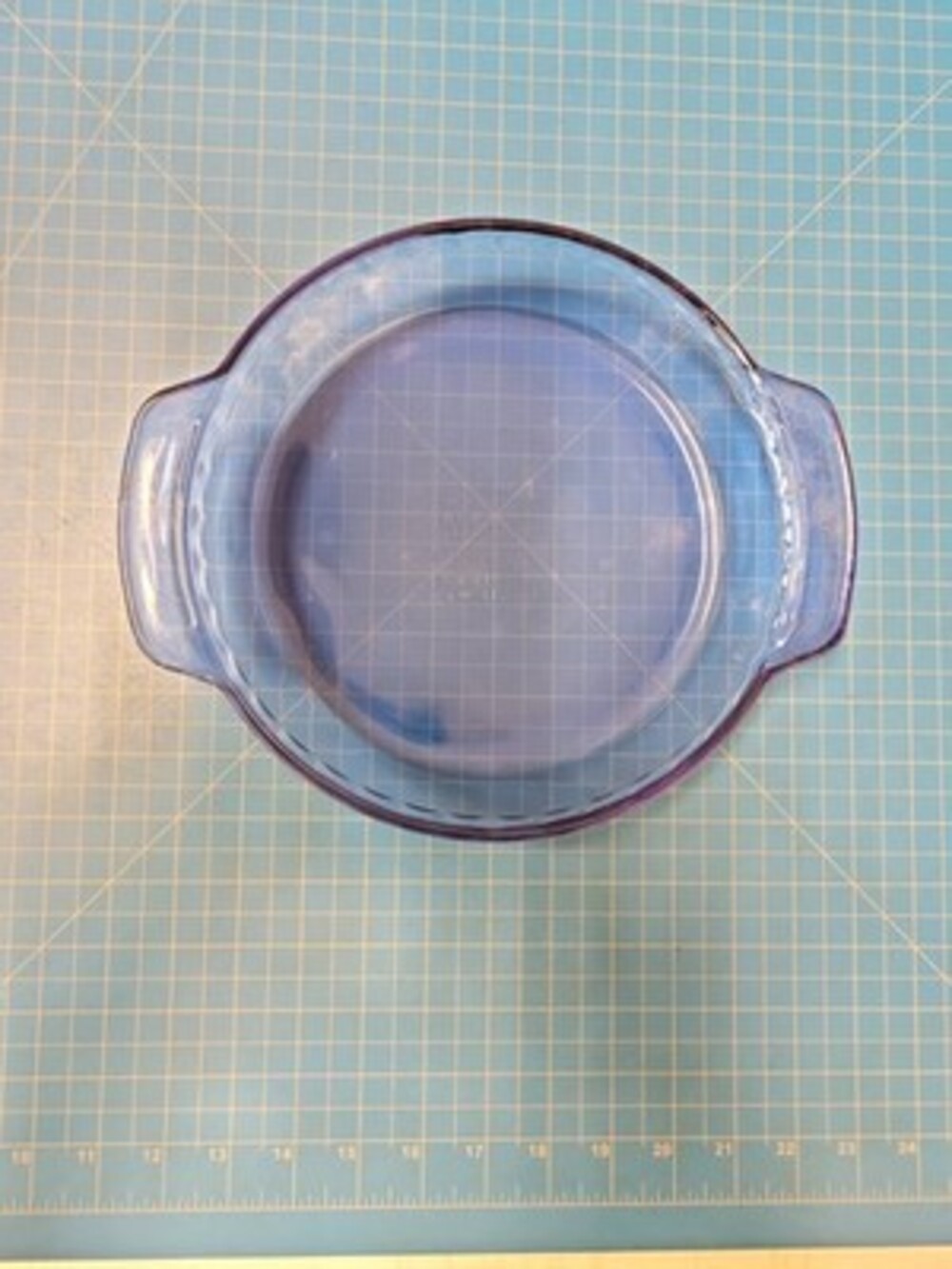 Anchor Ovenware Deep Pie Plate 9 inch Blue Glass Baking Dish Oven Safe
